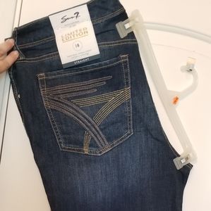Seven7 Straight Sassy Dark Wash Jeans